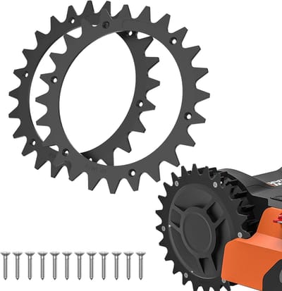 Robotmaaier kunststof spikes voor Worx Landroid S & M, 205 mm robotmaaier, wielspikes met 12 schroeven, tractieverbetering voor robotmaaier, spikes accessoires