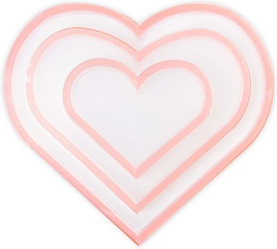 3 shaker panes hearts - Sizzix