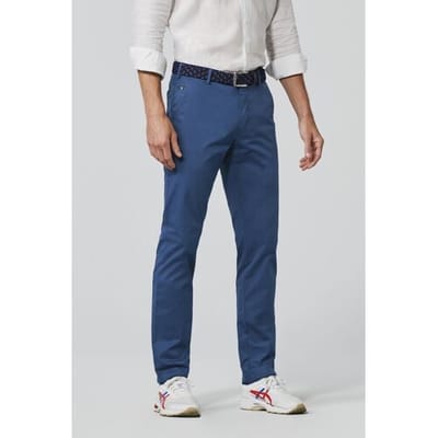 Meyer Broek Roma Fairtrade Cotton Flatfront Blauw / male