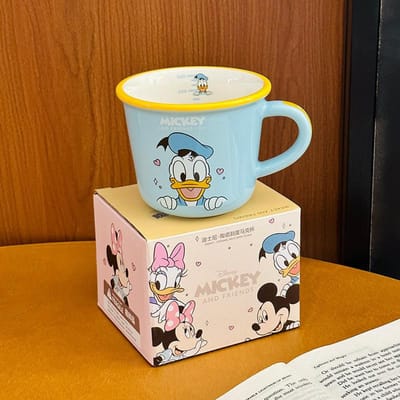 Cartoon Mickey Minnie Keramische Mok Schattige Donald Duck Daisy Waterbeker Maatbeker Thuis Melk Ontbijtbeker 300ml