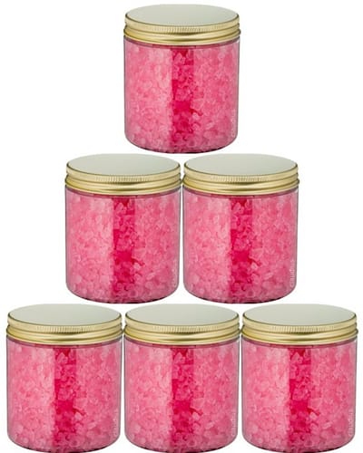 Claudius Badzout Rozen - 300 gram - Pot met gouden deksel - set van 6 stuks