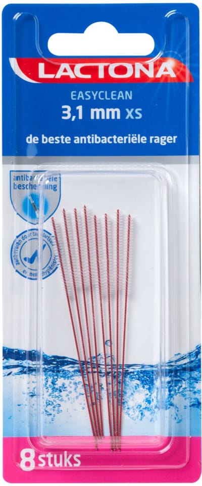 Lactona Ragers Easyclean 3,1 mm XS - Tandenrager - 8 stuks