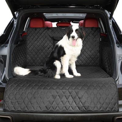 Famanu – Waterdichte kofferbakbeschermhoes voor honden, antislip en universeel voor SUV – Zwart