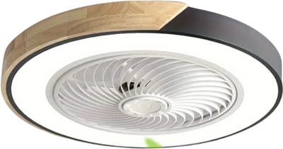 Livano Plafondventilator - Met Verlichting - Plafond Ventilator - Met Lamp - Plafonniere Met Ventilator - Met Licht - Zwart