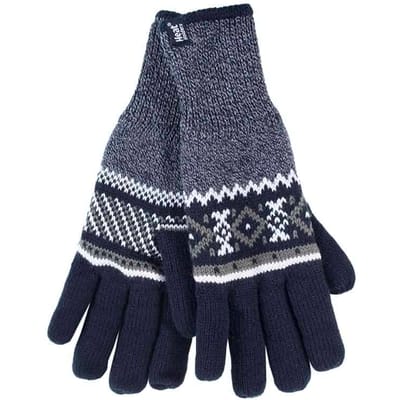 Heat Holders - Nordic Fleece gevoerde herenhandschoenen - Marine (Karlstad)