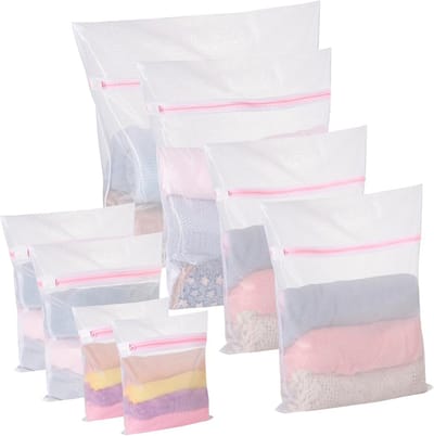 8 Herbruikbare Wasmachine Wasmatten in 5 Maten - voor Ondergoed, Sokken, Babykleding