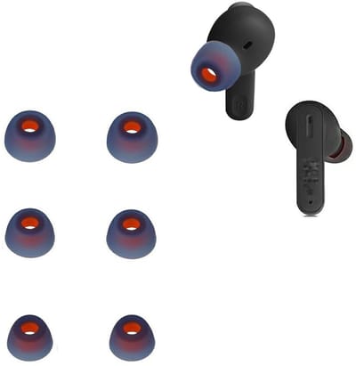 Dailygoods - Vervangende Siliconen Oordopjes voor In-Ear Hoofdtelefoons 6 Stuks