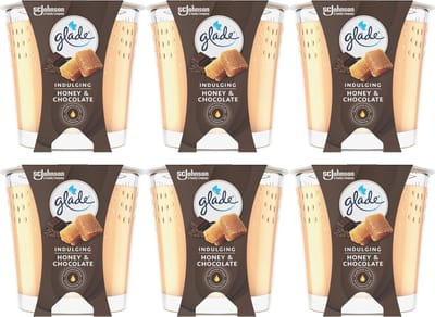 Glade Geurkaars - Indulging Honey & Chocolate - 6 x 129g