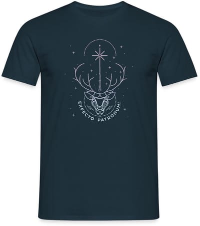 Harry Potter Hert Patronus Expecto Patronum T-Shirt Heren