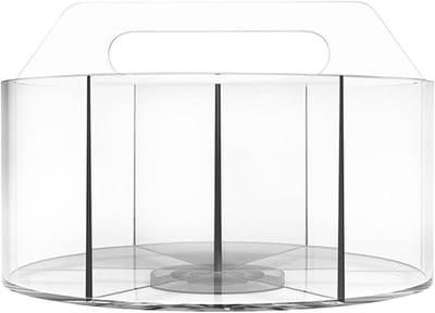 Roterende Potloodhouder - Bureau Organizer - Bureau Organiseren - 360 Graden Rotatie - 18.4 x 22.4 x 18.4 cm - Transparant