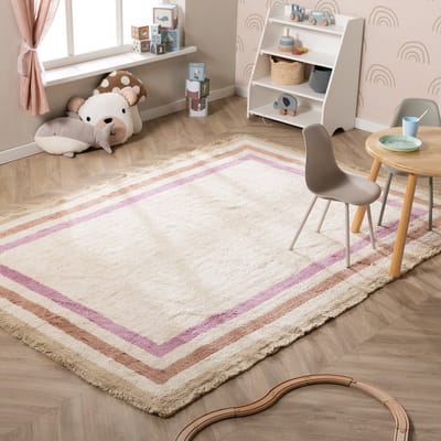 Little Olly Wasbaar kindervloerkleed - Milo Roze - 80x150cm
