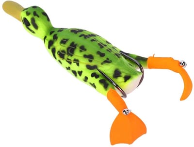 Dailygoody - Simulation Duck Fishing Lure - Eendenvisaas - Effectieve propeller - 12 cm - Geschikt voor bas en catfish - PVC materiaal - Gloednieuw