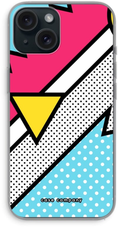 Case Company® - Hoesje geschikt voor iPhone 15 hoesje - Pop Art #3 - Soft Cover Telefoonhoesje - Bescherming aan alle Kanten en Schermrand