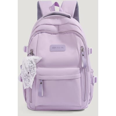 Nieuwe Dames Rugzak met Hoge Capaciteit, Waterdicht, voor College, met Kant Hanger, Trendy Dames Laptop Schooltassen, Schattige Meisjes Reis Boekentas