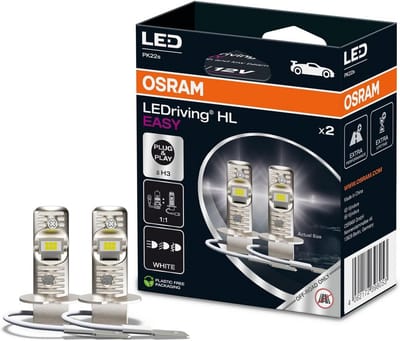 LED Vervangingslamp H3 Groot- en Dimlicht Koud Wit 6500K Plug & Play Offroad