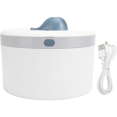 Luchtbevochtiger met Nachtlampje 1.5L USB Automatische Uitschakeling Stille Koele Mist Luchtbevochtiger voor Slaapkamer Slaapzaal white