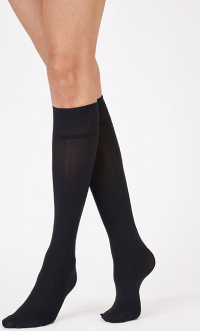 Pretty Polly Kniekousjes - Opaque 3D - Dikke - 60 Den - 2 Paar Voordeelverpakking - 1 Size - Zwart