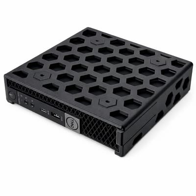 Onder Bureau Houder Geschikt voor Dell OptiPlex Micro 3000 / 5000 / 7000 – Mini PC Beugel – Ruimtebesparende Computer Bevestiging – Bureau Organizer – Kabelmanagement Oplossing – Zwart