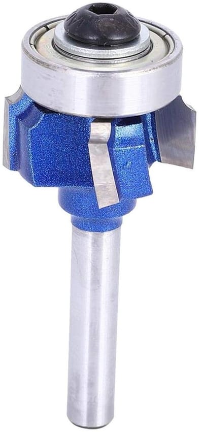 Ronde frees met 4 tanden, hardmetalen randsnijder voor elektrische trimmer - 8 mm schacht