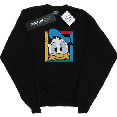 Disney Heren Donald Duck Paniek Sweatshirt (Zwart)