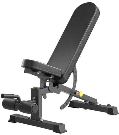 Halterbank Verstelbaar - Fitness Bank - Kracht Training - Hoge Stabiliteit - 250 kg Capaciteit - Zwart