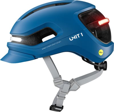 Unit 1 - Fietshelm AURA - zwart/wit - Maat S - inkl. Remote