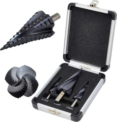 Awtools - Spiraal Stepboor Set - M2-TiAlN - 4-39mm - 3 Stuks