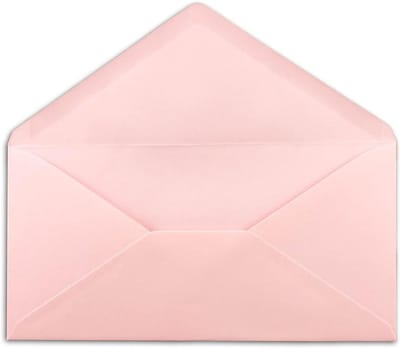 Enveloppen DIN lang - Postenveloppen - Kaarten versturen - Volledig gekleurd papier - 22 x 11 cm - Roze