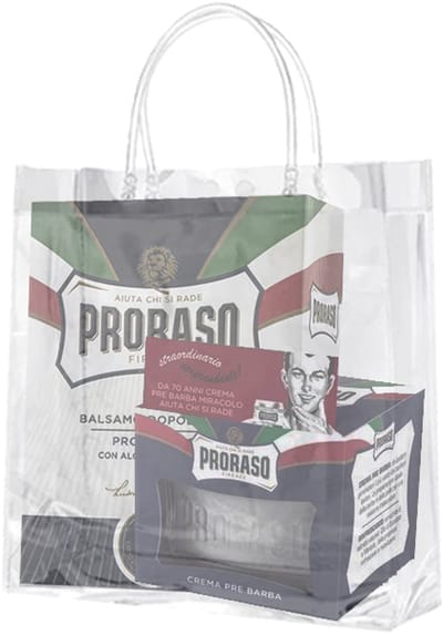 Proraso Blue Scheerset – Pre Shave Crème & Aftershave Balm (100 ml) in een tasje