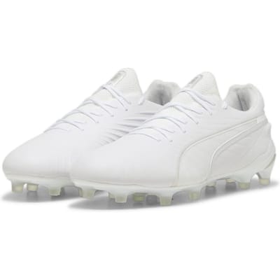 Puma Heren King Ultimate Stevige Grond Voetbalschoenen (Wit)