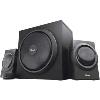 Trust Yuri - PC Speaker set - 2.1 speakerset - 2 bureau speakers + subwoofer - 3.5mm aansluiting - Zwart