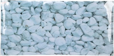 Witte Kiezels Achtergrond Behang voor Aquarium - Zelfklevend PVC, Eenvoudige Toepassing, Hoogwaardige Beelden, 61x30cm, Perfect voor Aquaria