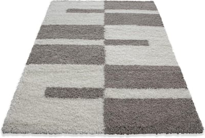 Extra hoogpolig en modern vloerkleed Gala - beige - 120x170 cm