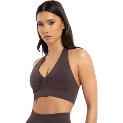 Dames halterbeha Gym Glamour Seamless open back