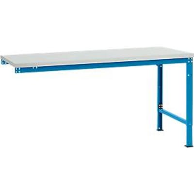 Manuflex aanbouwtafel UNIVERSAL Speciaal, tafelblad melamine, 1750 x 1000, lichtblauw