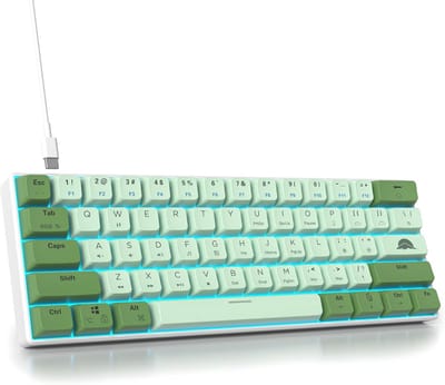 Draagbaar Mechanisch Gaming Toetsenbord met RGB LED Verlichting en Afneembare Type-C Kabel – Compact en Geschikt voor Windows en Mac