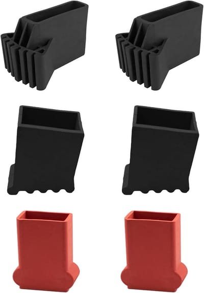 6x Ladder Rubberen Voeten Antislip Hoes - Vervangende Ladderonderdelen in 3 Maten