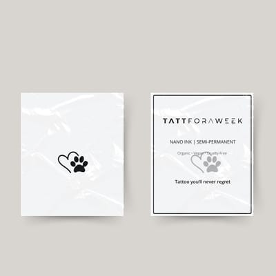 Tijdelijke tattoo liefde hond | Neptattoo volwassenen | Tijdelijke tattoo voor volwassenen | Temporary tattoo | Plaktattoos voor volwassenen | Neptattoos | Probeer zorgeloos een tattoo | tattforaweek