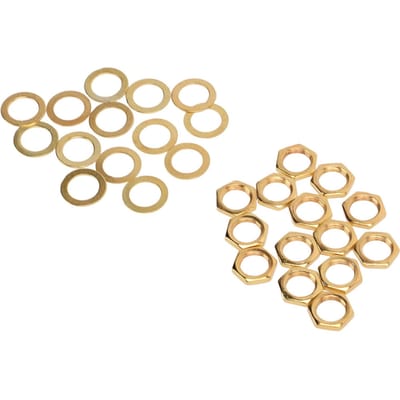 Moer Ring Kit Instrument Socket Connector Bevestigingsmiddelen voor Elektrische Gitaar Bas M9 Binnendraad