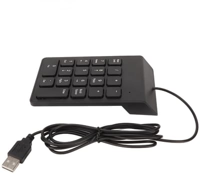 Dailygoody - USB Bedraad Numeriek Toetsenblok - Mini-extern Toetsenblok - Ergonomisch en Draagbaar - Stil Typen - Geschikt voor Laptop en Bankaccounta