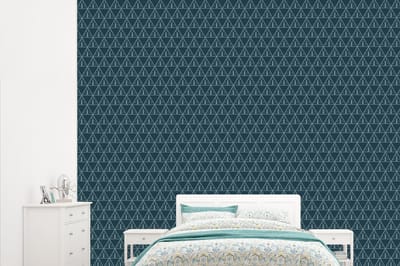 Behang - Fotobehang Design - Jongens - Driehoek - Kind - Breedte 315 cm x hoogte 260 cm