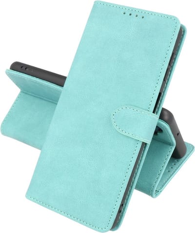 Book Case Telefoonhoesje - Portemonnee Hoesje - Geschikt voor Samsung Galaxy S22 Plus - Turquoise