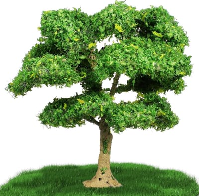Modelbomen set voor diorama en modelbouw: kunstmatige bomen voor landschap, modelspoor en miniatuur decoratie