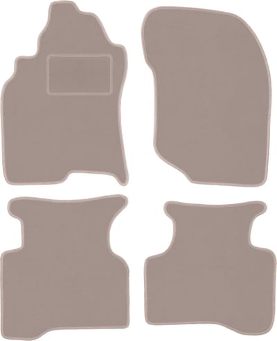 Beige veloursmatten voor: Nissan X-Trail I T30 SUV (2001-2007)