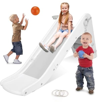 Kinderglijbaan met Basketbalmand - Veilig en Leuk Voor Kinderen 2 jaar+