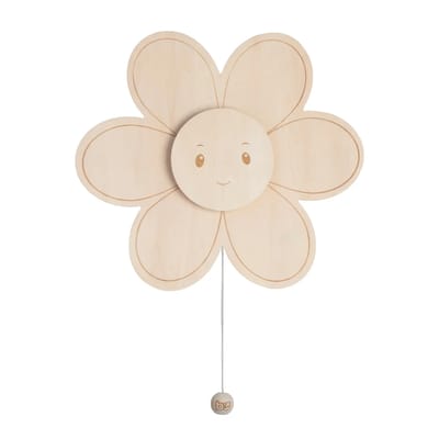 Baby's Only Houten wandlamp babykamer & kinderkamer - Bloem - Wonder - Bruin - FSC-keurmerk - Duurzame ledverlichting - 25.000 branduren - Eenvoudig aan de muur te bevestigen