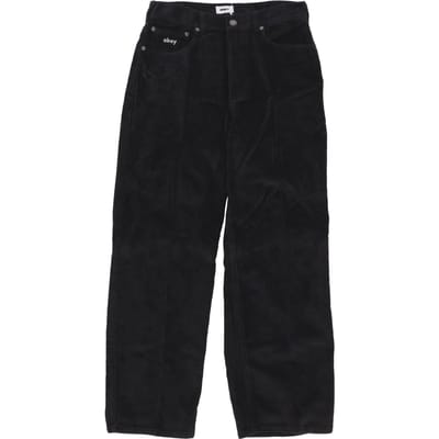 Bigwig Baggy Corduroy Pant Digitale zwarte lange herenbroek