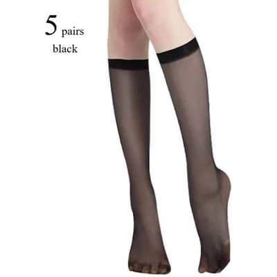 5/10/20 Paren Dames Ultra Dunne Nylon Kousen Transparant Elasticiteit Dames Kniekousen Zomer Lange Sokken Voor Meisjes Kous One Size