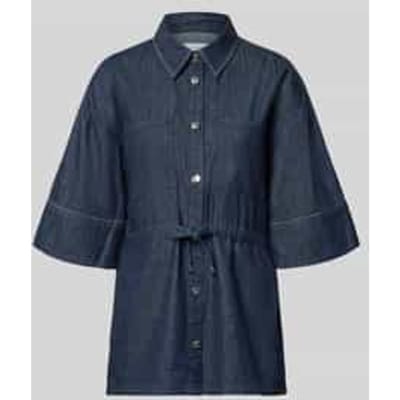 Comma  Blouses Blue Denim Maat: 34 | Overhemden Outlet | Dames | Blauw