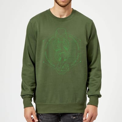 Harry Potter Morsmordre Dark Mark trui - Donkergroen - XL